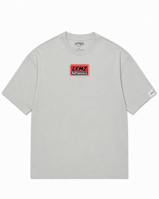 Camiseta En Algodon Premium The Race Color Cemento