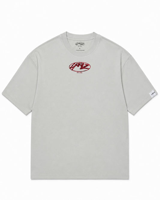 Camiseta En Algodon Premium Zizou Style Color Cemento