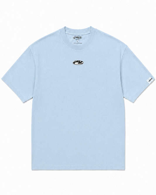 Camiseta En Algodon Premium Keep Moving Color Azul Medio