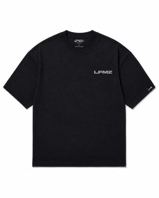 Camiseta En Algodon Premium Logo Lfmz Color Negro