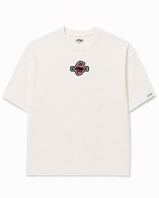 Camiseta En Algodo Premium Logo Granada Color Ivory