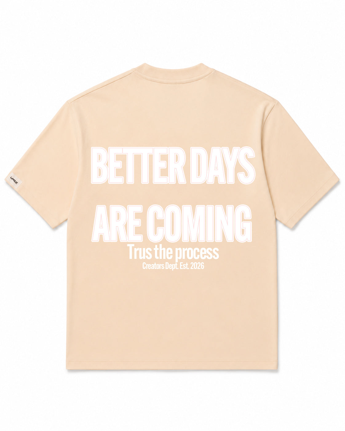 Camiseta En Algodon Premium Better Days Are Coming Color Arena