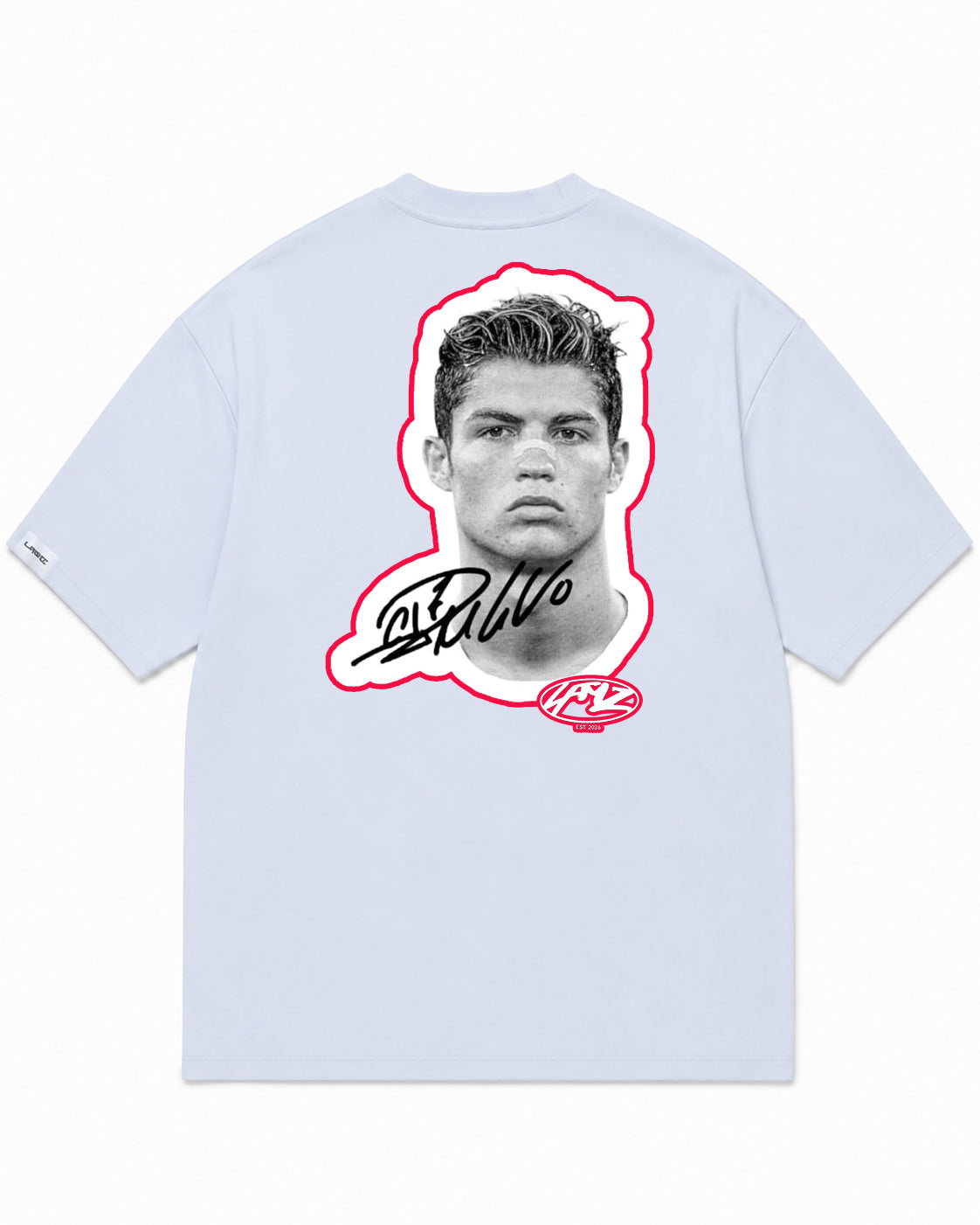 Camiseta En Algodon Premium Cr7 Color Blanco