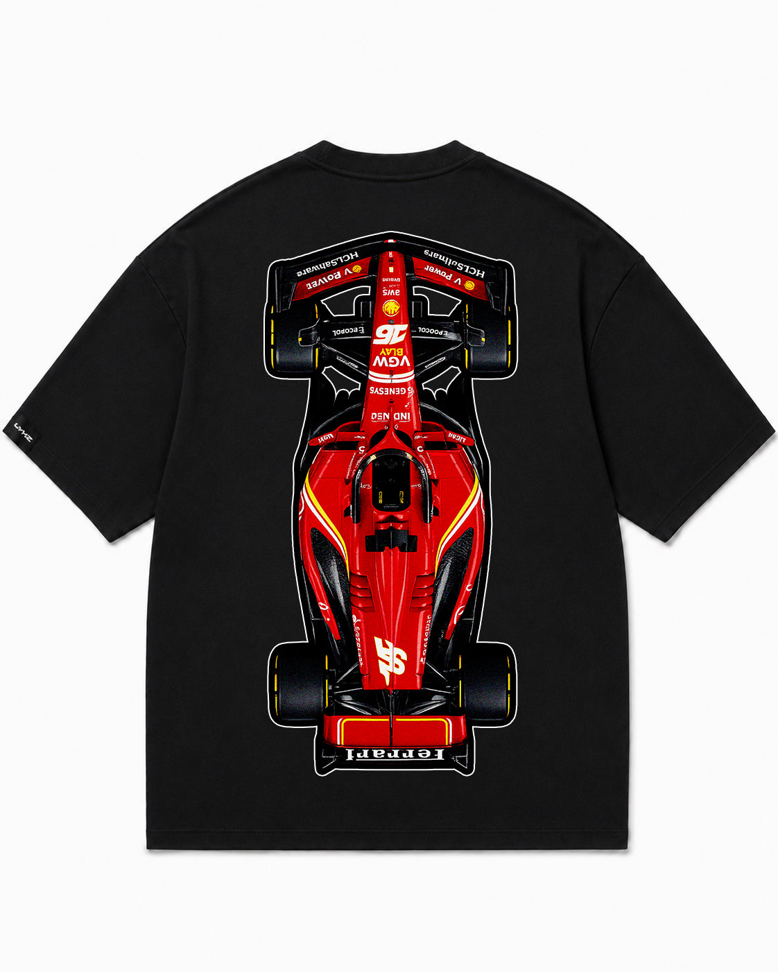 Camiseta En Algodon Premium F1 Edition Color Negro