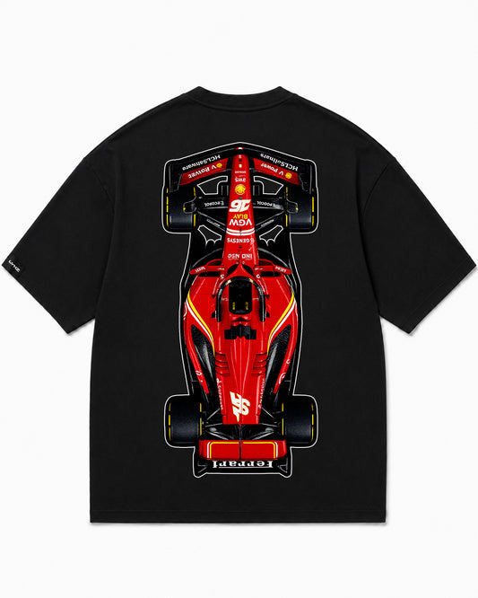 Camiseta En Algodon Premium F1 Edition Color Negro