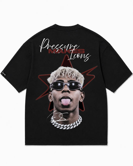 Camiseta En Algodon Premium Lamine Yamal Color Negro