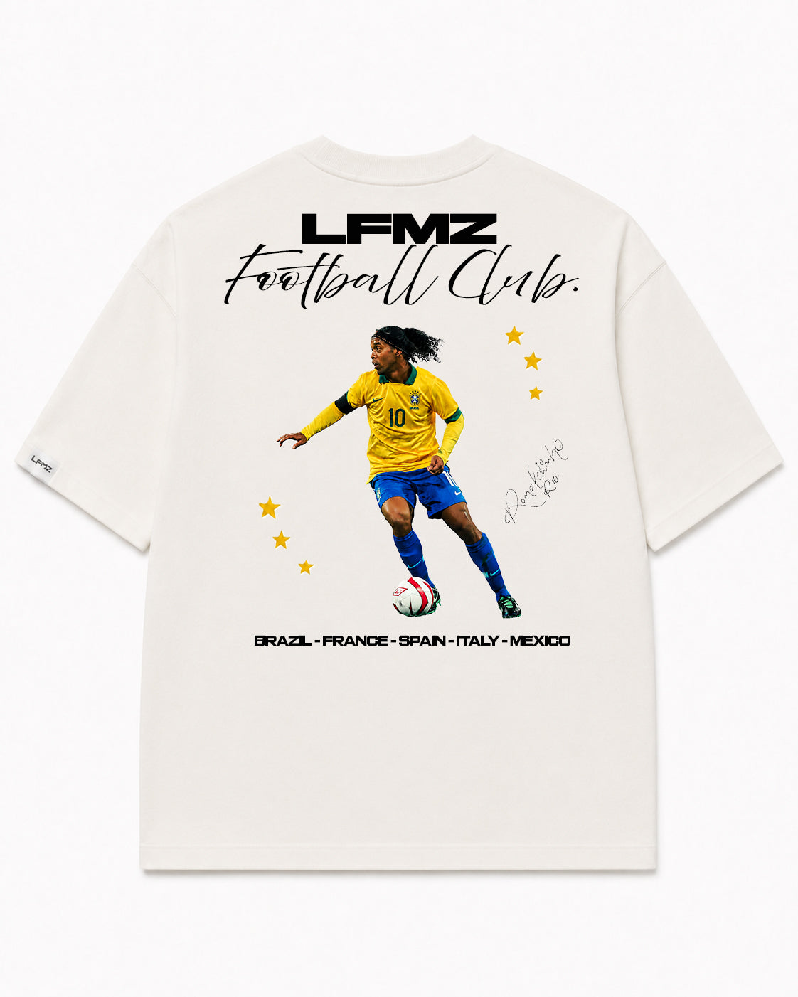 Camiseta En Algodon Premium R10 Color Ivory