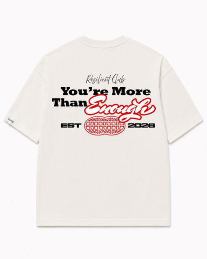 Camiseta En Algodon Premium Youre More Than Enough Color Ivory