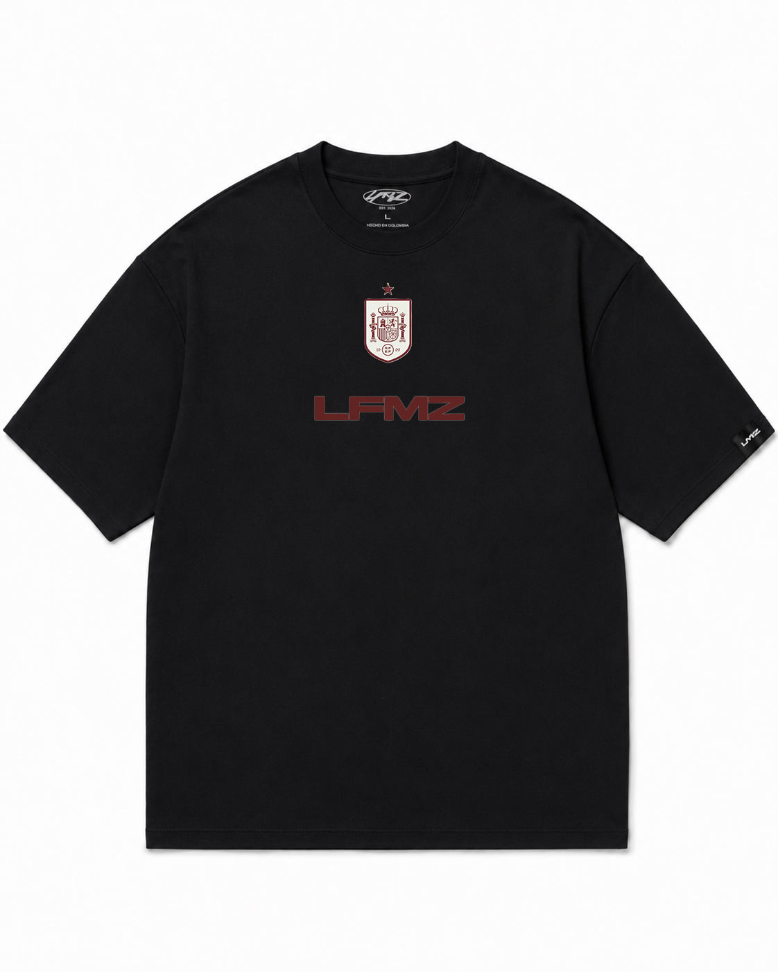 Camiseta En Algodon Premium Lamine Yamal Color Negro