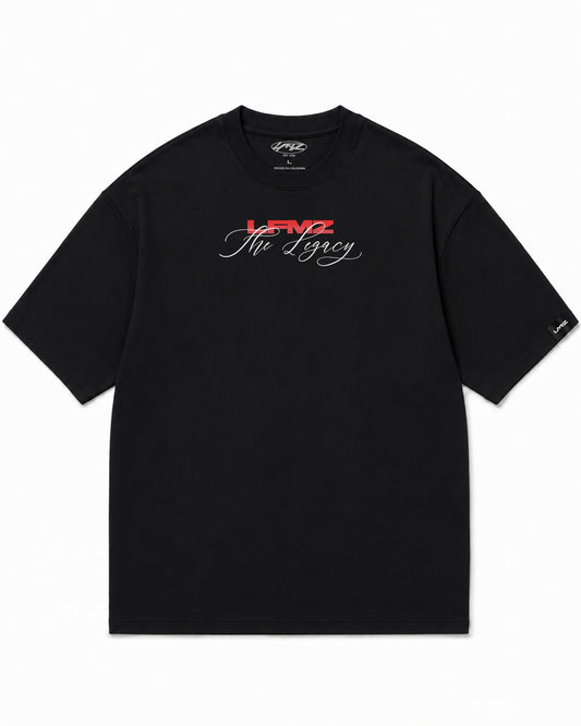 Camiseta En Algodon Premium Mj Legacy Color Negro