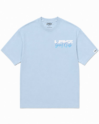 Camiseta En Algodon Premium Surf Table Color Azul Medio