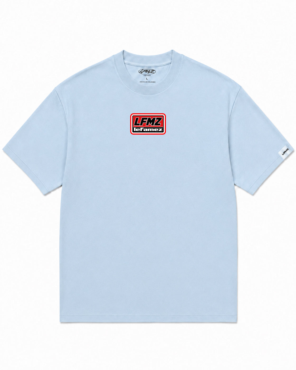 Camiseta En Algodon Premium The Race Color Azul Medio