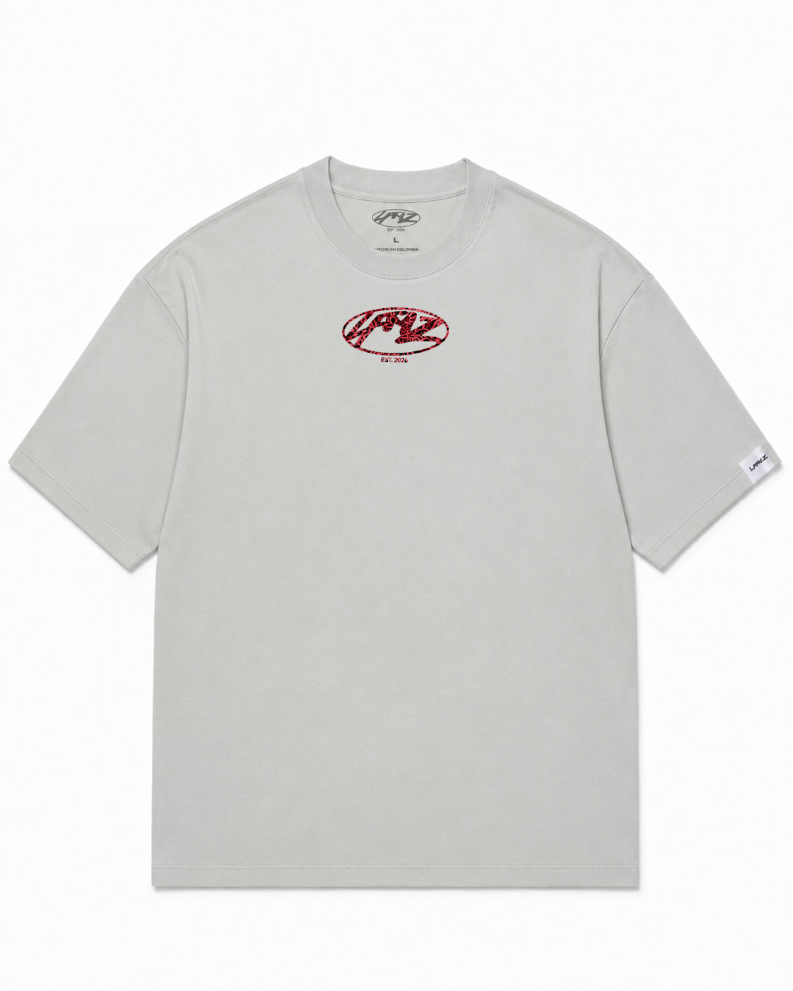 Camiseta En Algodon Premium Zizou Style Color Cemento