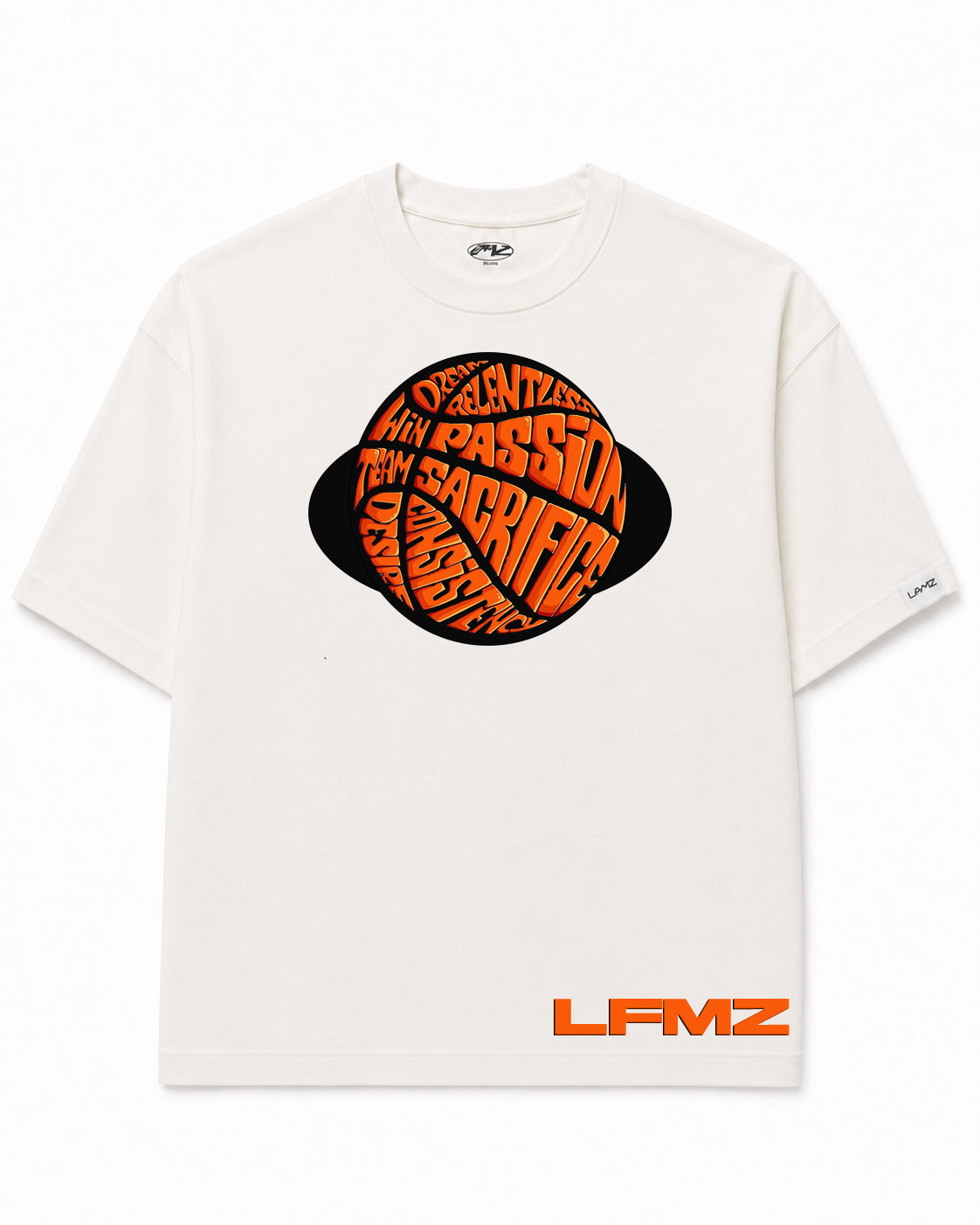 Camiseta En Algodon Premium Lfmz Basquet Legacy Color Ivory