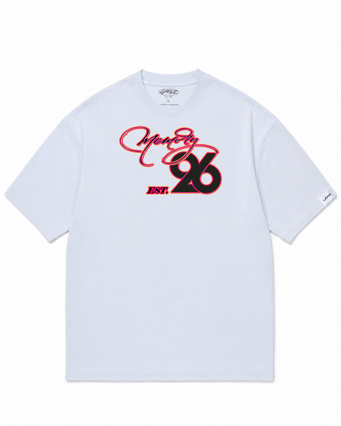 Camiseta En Algodon Premium Memory Color Blanco