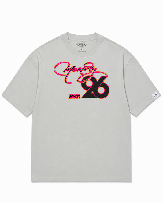 Camiseta En Algodon Premium Memory Color Cemento